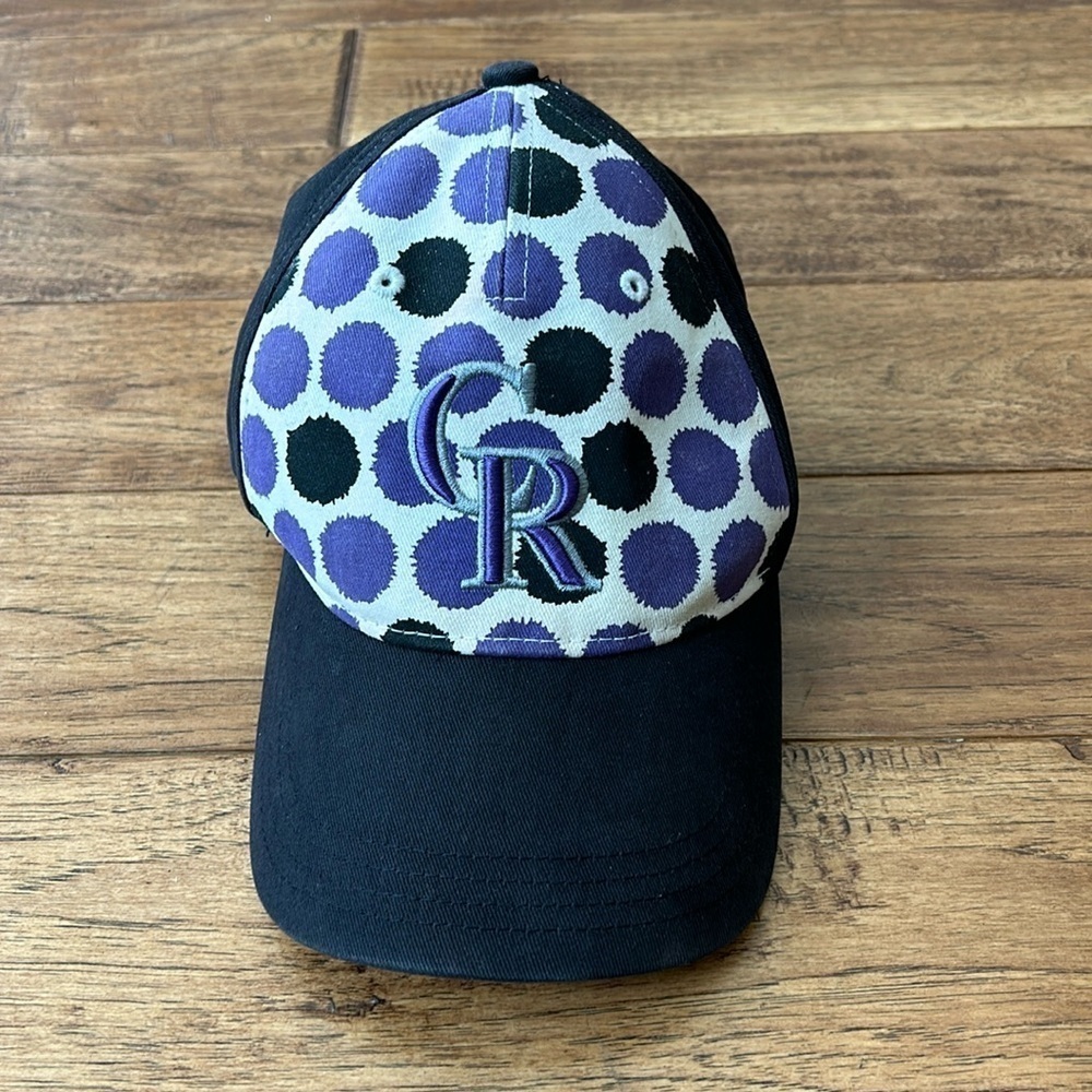47 Brand Colorado Rockies Baseball Hat Cap Kids Adjustable Back Black Purple